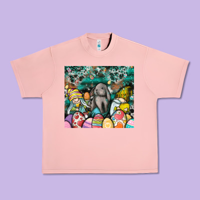 Easter Urban Heavy Tee Designed By Cowhidedigitalart
