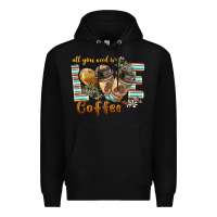 Black all you need is love coffee Premium Hoodie - BarkalooDesign