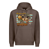 Coffee all you need is love coffee Premium Hoodie - BarkalooDesign