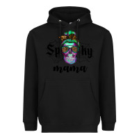 Black spooky mama skull Heavyweight Hoodie - RanaPortraitStore