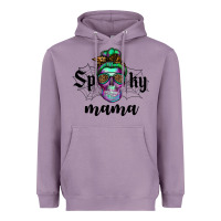 Lavender spooky mama skull Heavyweight Hoodie - RanaPortraitStore