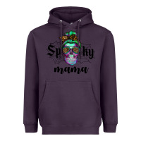 Plum spooky mama skull Heavyweight Hoodie - RanaPortraitStore