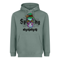 Sage spooky mama skull Heavyweight Hoodie - RanaPortraitStore