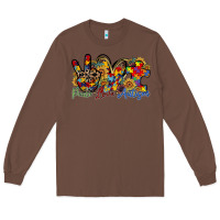 Chestnut peace love autism Long Sleeve Tee - RacoonDesign