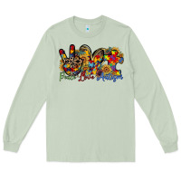 Matcha peace love autism Long Sleeve Tee - RacoonDesign