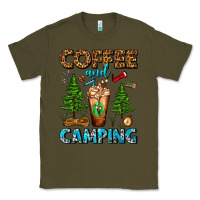 Army Green Coffee And Camping Frappe Classic Tee - FaDigitalArtStudio