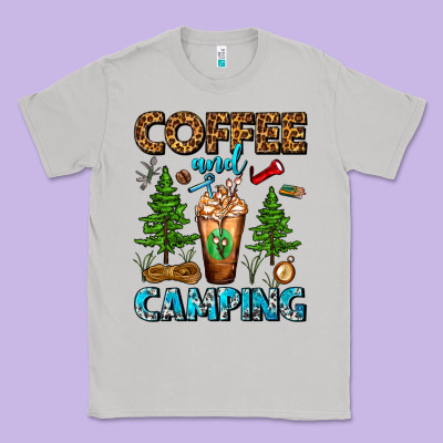 Coffee And Camping Frappe Classic Tee Designed By Fadigitalartstudio