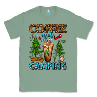 Sage Coffee And Camping Frappe Classic Tee - FaDigitalArtStudio