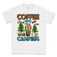 White Coffee And Camping Frappe Classic Tee - FaDigitalArtStudio