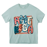 Arona America with lightning bolt 4th of july Heavy Core Tee - FaDigitalArtStudio