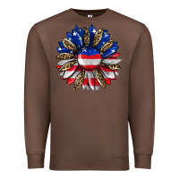 Chestnut american flag leopard Premium Sweatshirt - RanaPortraitStore