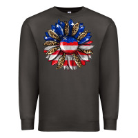 Smoke american flag leopard Premium Sweatshirt - RanaPortraitStore