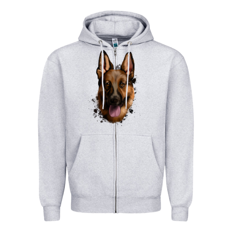 German Shepherd Zipper Hoodie by Jasminsmagicworld | Teevron
