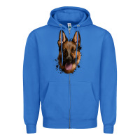 True Royal German Shepherd Zipper Hoodie - Jasminsmagicworld