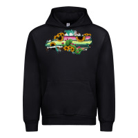 Black North Carolina Map Sunflower Cactus Serape Urban Hoodie - RanaPortraitStore
