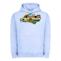 North Carolina Map Sunflower Cactus Serape Urban Hoodie | Teevron