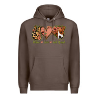 Coffee Peace Love Jack Russel Premium Hoodie - Jasminsmagicworld