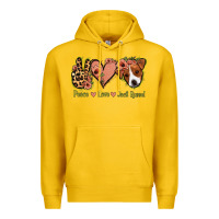Lemon Peace Love Jack Russel Premium Hoodie - Jasminsmagicworld