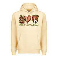 Pina Colada Peace Love Jack Russel Premium Hoodie - Jasminsmagicworld