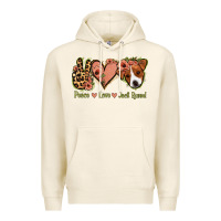 Tofu Peace Love Jack Russel Premium Hoodie - Jasminsmagicworld