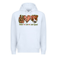 White Peace Love Jack Russel Premium Hoodie - Jasminsmagicworld