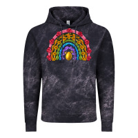 Cloud Black easter and spring with flowers carrots butterfly and sunflower rainbow Vintage Hoodie - Artiststas