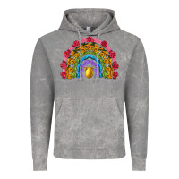 Cloud Rock easter and spring with flowers carrots butterfly and sunflower rainbow Vintage Hoodie - Artiststas