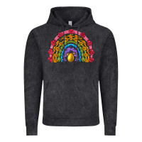 Vintage Black easter and spring with flowers carrots butterfly and sunflower rainbow Vintage Hoodie - Artiststas