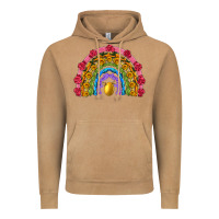 Vintage Camel easter and spring with flowers carrots butterfly and sunflower rainbow Vintage Hoodie - Artiststas