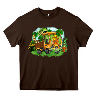 Chocolate Brown truck saint patricks day Heavy Core Tee - FaDigitalArtStudio