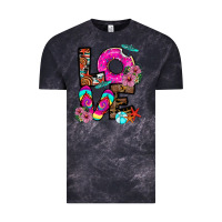 Cloud Black Love Summer Vintage Tee - CowhideDigitalArt