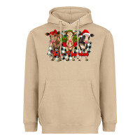 Mushroom feliz navidad heifers front view Heavyweight Hoodie - RanaPortraitStore
