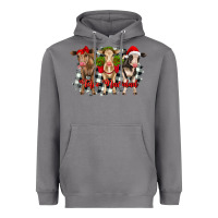 Storm feliz navidad heifers front view Heavyweight Hoodie - RanaPortraitStore