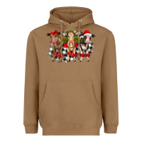 Toasted Coconut feliz navidad heifers front view Heavyweight Hoodie - RanaPortraitStore