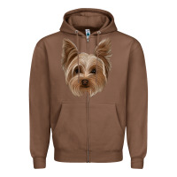 Chestnut yorkie Zipper Hoodie - Jasminsmagicworld