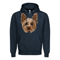 Navy yorkie Zipper Hoodie - Jasminsmagicworld