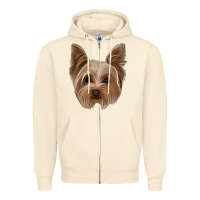 Sandshell yorkie Zipper Hoodie - Jasminsmagicworld