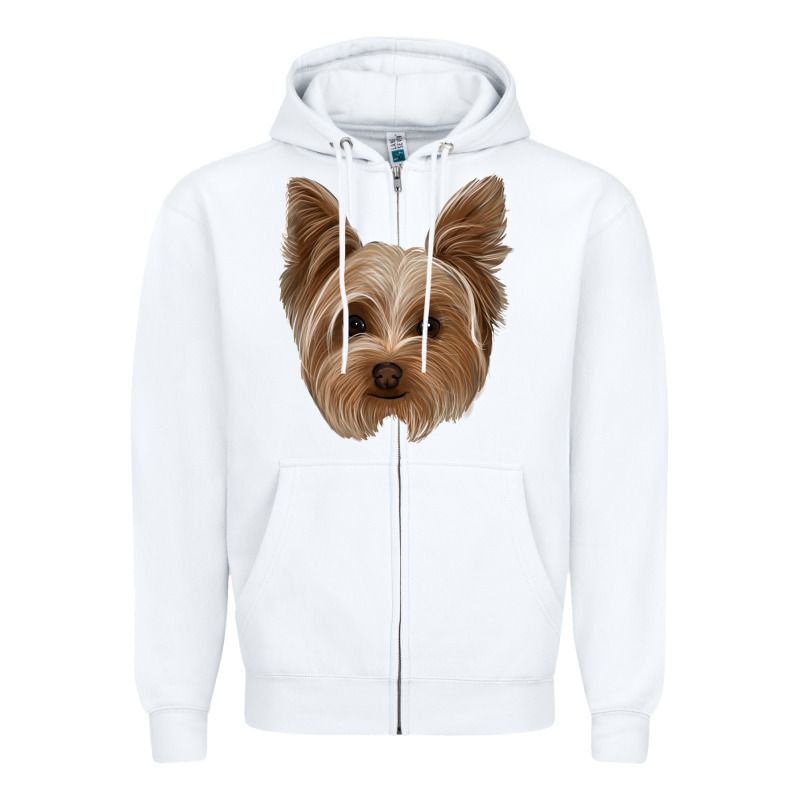 Yorkie Zipper Hoodie by Jasminsmagicworld | Teevron