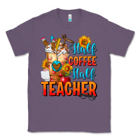 Lavender Half Coffee Half Teacher Classic Tee - FaDigitalArtStudio