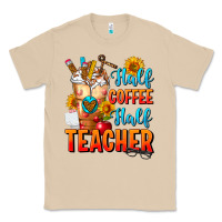 Mushroom Half Coffee Half Teacher Classic Tee - FaDigitalArtStudio