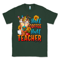Sports Green Half Coffee Half Teacher Classic Tee - FaDigitalArtStudio