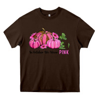 Chocolate Brown in october we wear pink pumpkin and sunflowers Heavy Core Tee - RanaPortraitStore