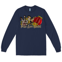 Navy peace love cricket Long Sleeve Tee - RacoonDesign