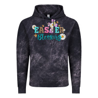Cloud Black easter blessing with  cross Vintage Hoodie - Artiststas