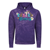 Cloud Purple easter blessing with  cross Vintage Hoodie - Artiststas