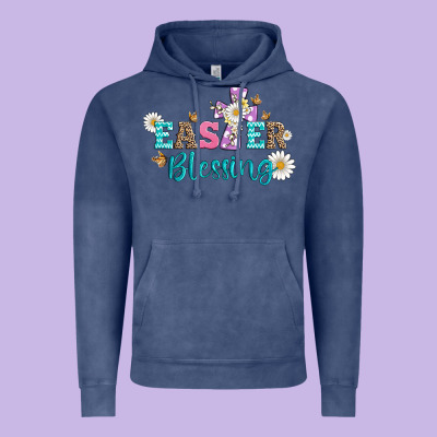 Easter Blessing With  Cross Vintage Hoodie Designed By Artiststas