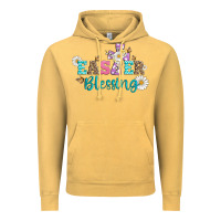 Vintage Mustard easter blessing with  cross Vintage Hoodie - Artiststas