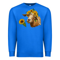 True Royal goat with sunflower Premium Sweatshirt - RanaPortraitStore