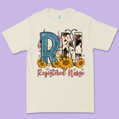 Rn Registered Nurse Premium Tee Designed By Fadigitalartstudio