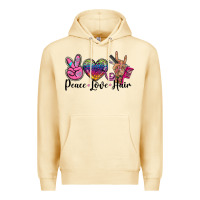 Pina Colada peace love hair Premium Hoodie - BarkalooDesign